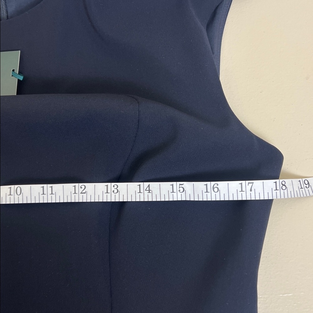 NWT Hobbs London Women’s Cait Cap Sleeve Sheath Navy Dress Size 8 - Picture 8 of 11